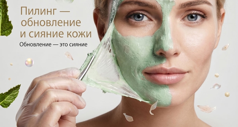 Пилинг — обновление и сияние кожи.